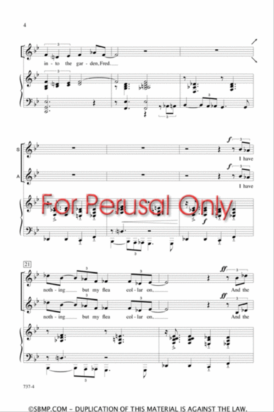 Alley Cat Love Song - SSA Octavo SSA scores gallery preview page 3
