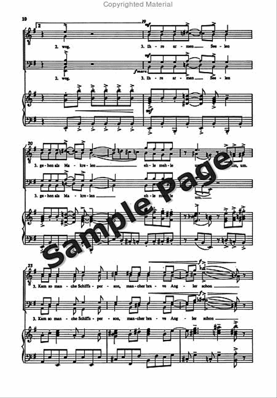 Erkalteter Landsknechte TTBB scores gallery preview page 11