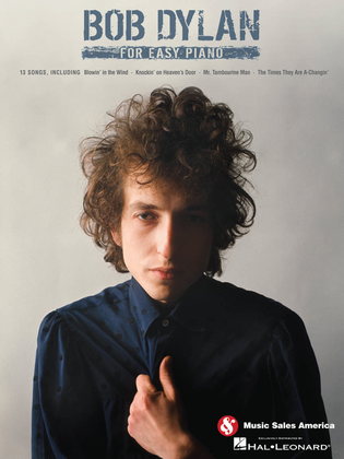 Book cover for Bob Dylan for Easy Piano