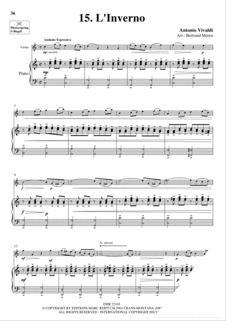20 Greatest Slow Melodies Violin Solo scores gallery preview page 17