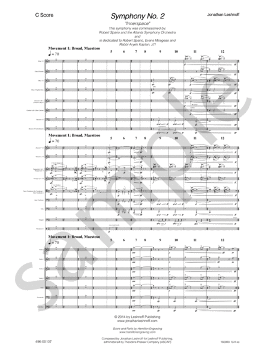 Symphony No. 2 Symphony No. 2 Orchestra scores gallery preview page 3