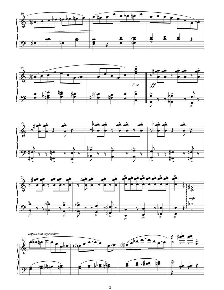 Silent Movie Rag Piano Solo scores gallery preview page 2