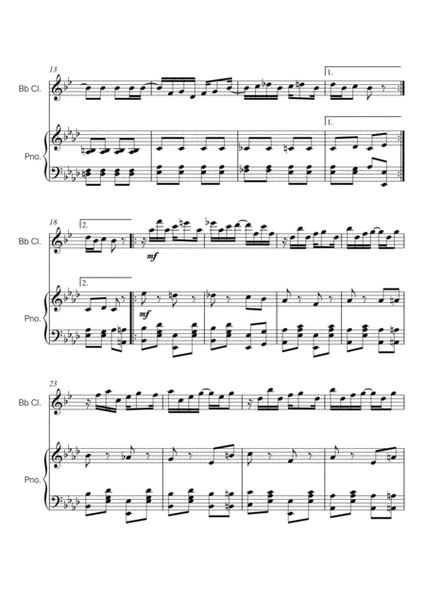 Maple Leaf Rag (for Clarinet and Piano) image number null
