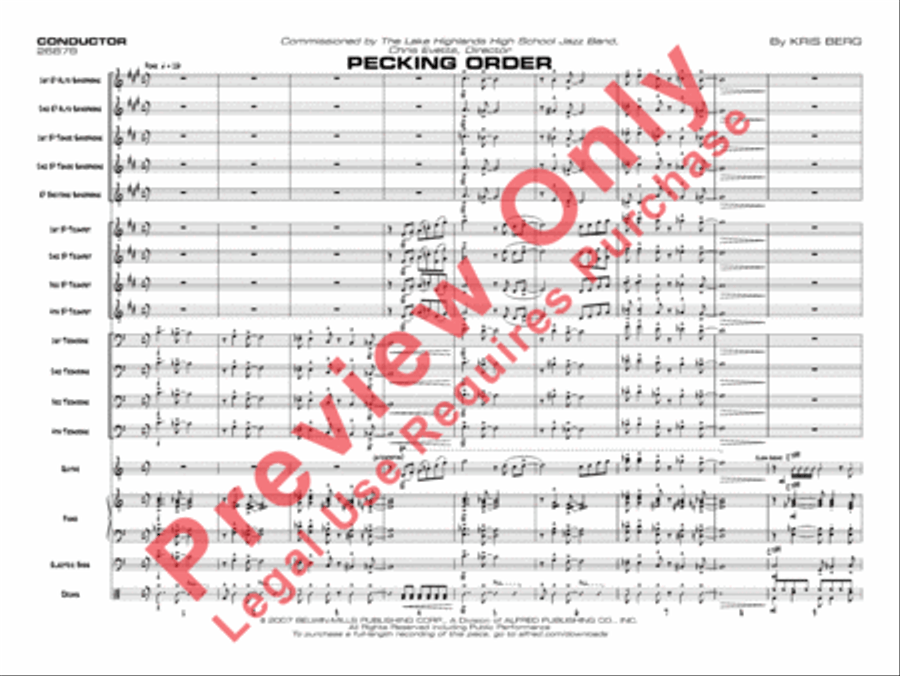 Pecking Order Jazz Ensemble scores gallery preview page 4