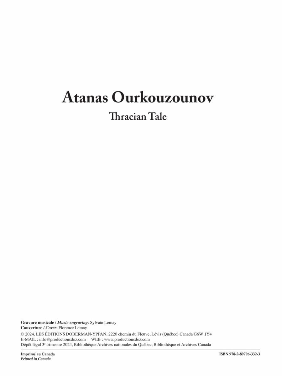 Thracian Tale Classical Guitar scores gallery preview page 1