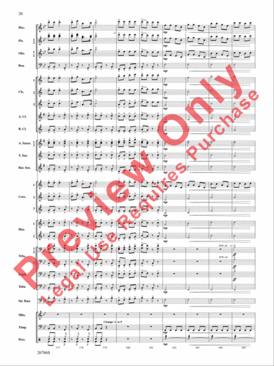 A Christmas Festival A Christmas Festival Concert Band scores gallery preview page 27