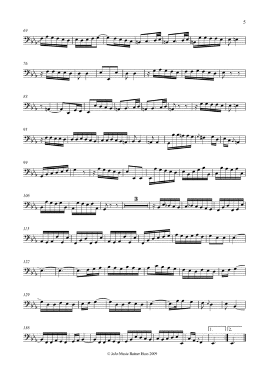 J.S.Bach, Sonata in Eb, BWV 1031 Small Ensemble scores gallery preview page 5