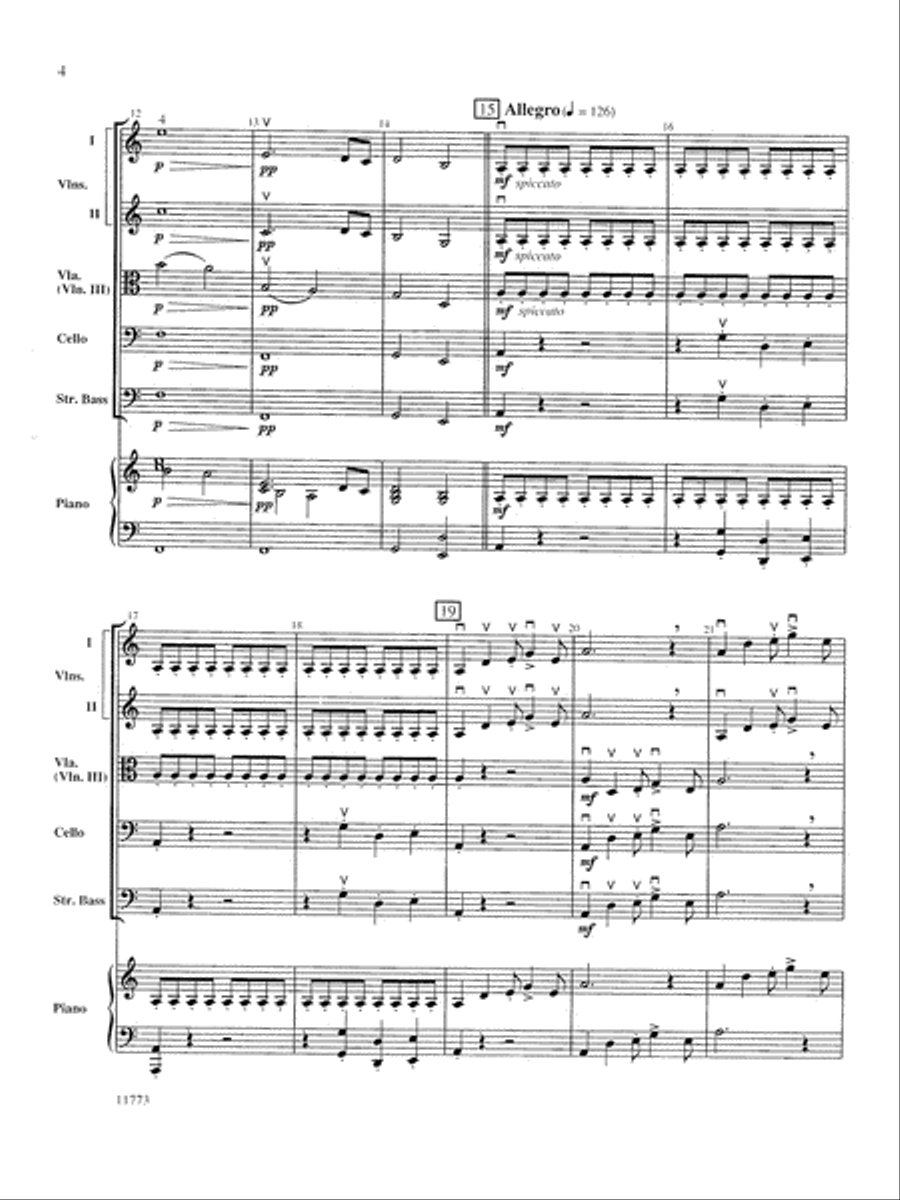 Dramatic Essay: Score Dramatic Essay: Score String Orchestra scores gallery preview page 4
