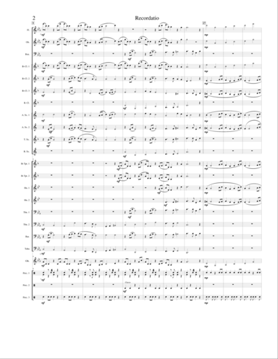 Recordatio Recordatio Concert Band scores gallery preview page 2