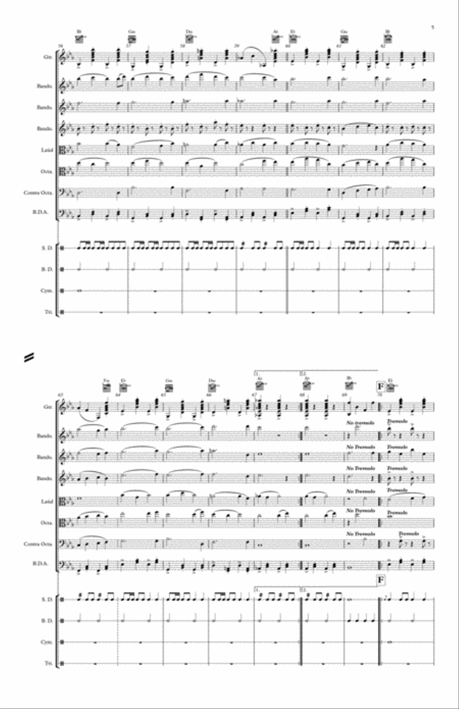 Bruno's Percieving March Bruno's Percieving March Chamber Orchestra scores gallery preview page 5