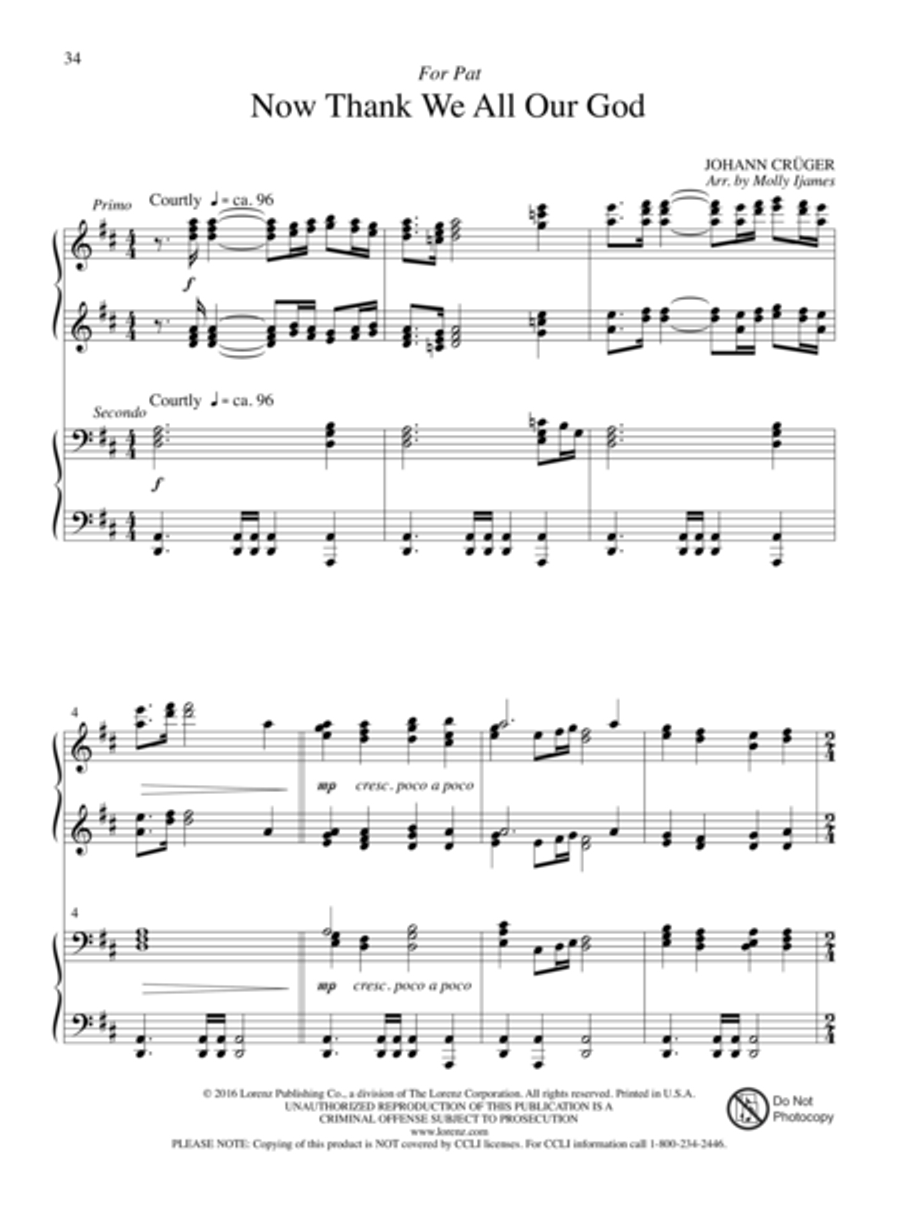 The Glories of My God and King Piano Duet scores gallery preview page 18