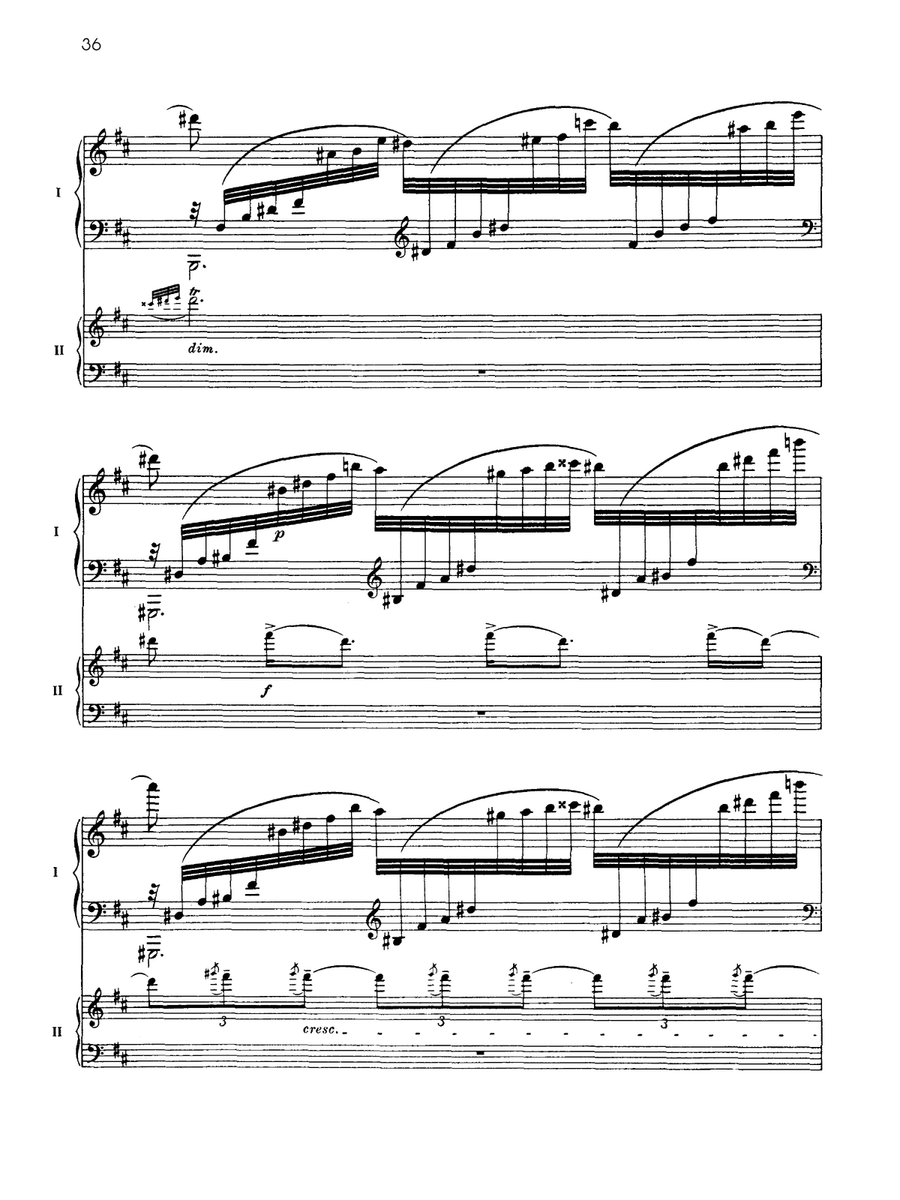 Fantaisie-tableaux (Suite No. 1), Opus 5 - II. La nuit, l'amour - Piano Duo (2 Pianos, 4 Hands) Piano Duet scores gallery preview page 5