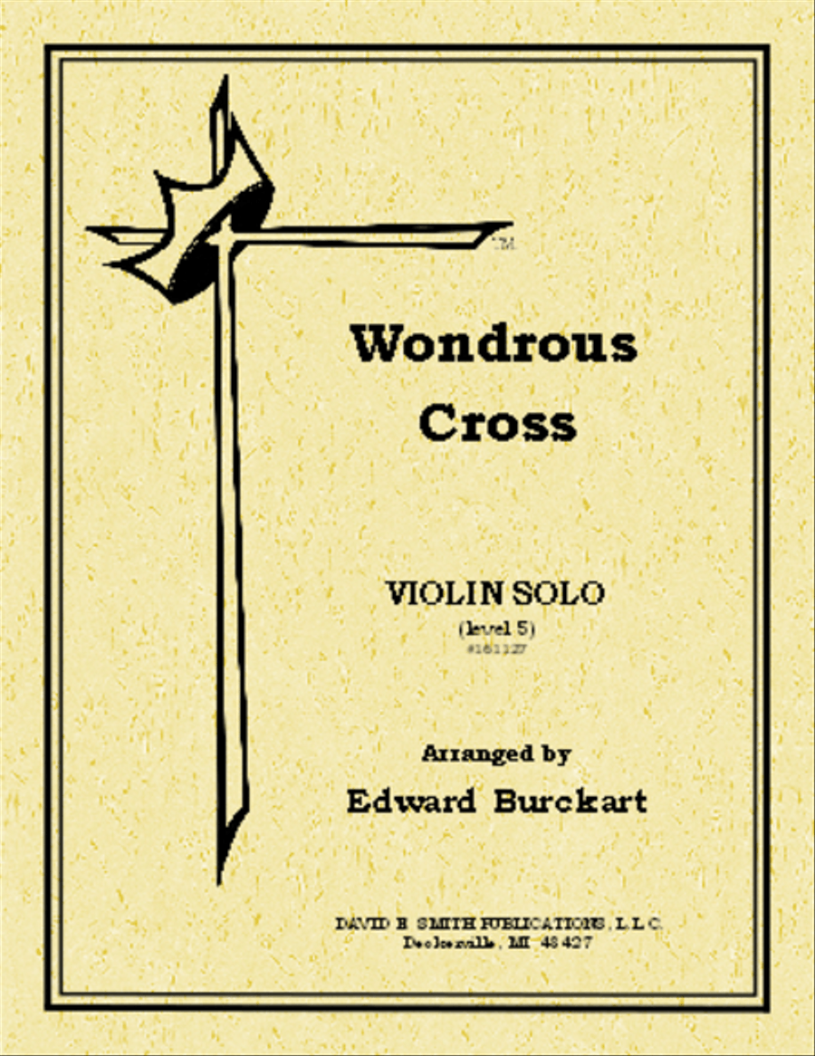 Wondrous Cross Violin Solo scores gallery preview page 1