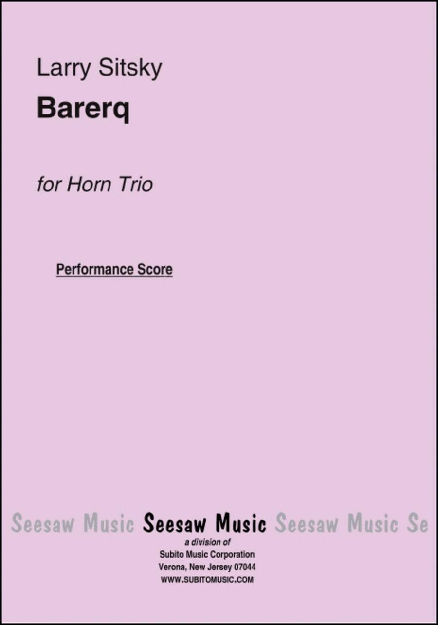Barerq Brass Trio scores gallery preview page 1