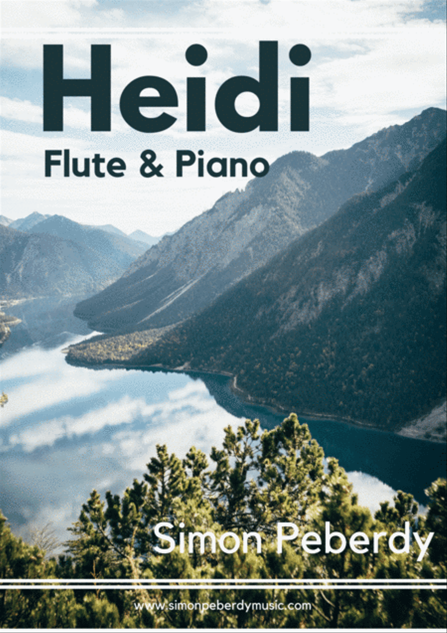 Heidi, for flute and piano by Simon Peberdy Flute Solo scores gallery preview page 1