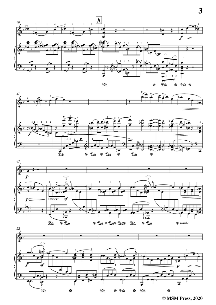 Brahms-Violin Sonata No. 3 in d minor,Op.108,for Violin and Piano Violin Solo scores gallery preview page 5
