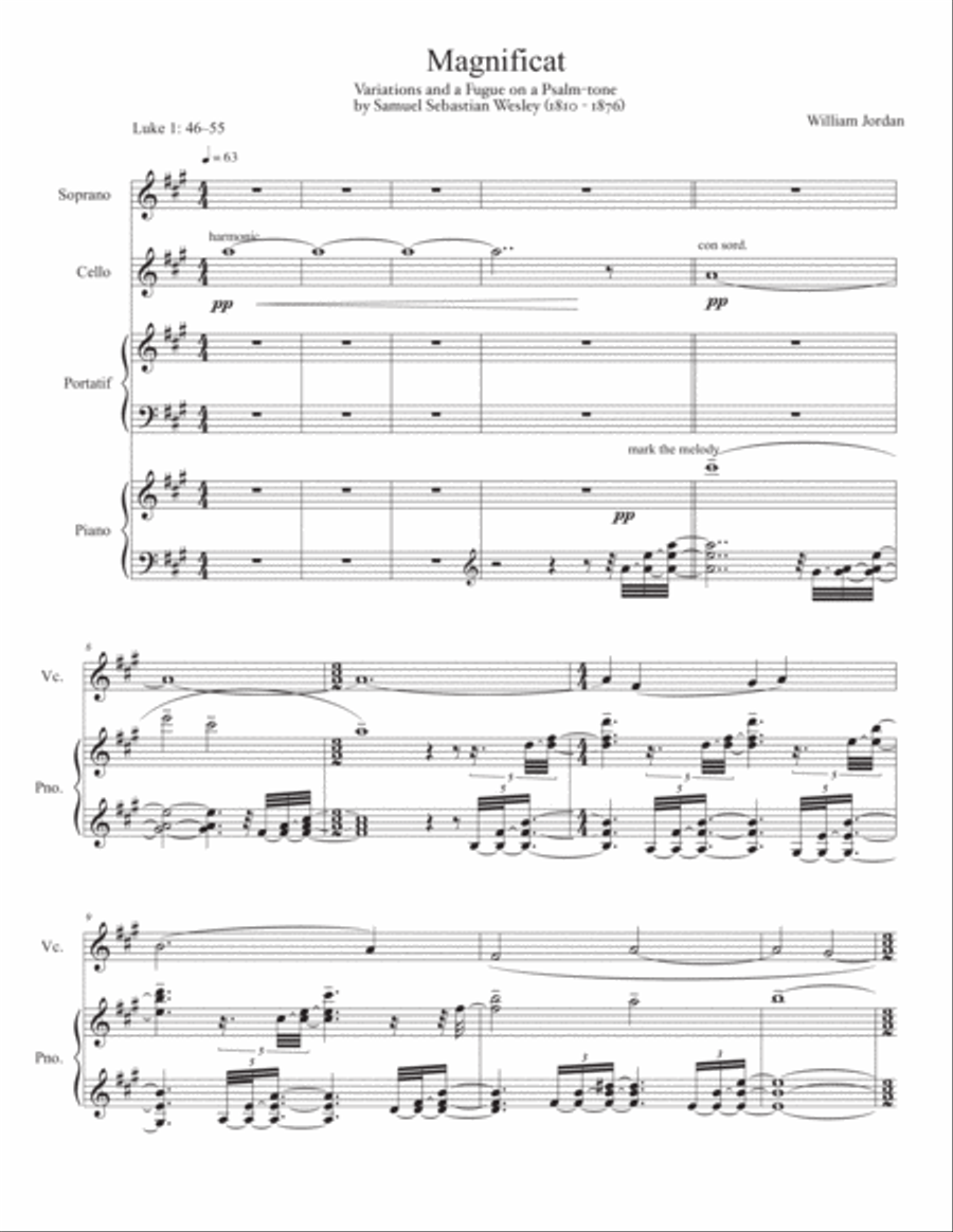 Magnificat (Latin) Small Ensemble scores gallery preview page 3