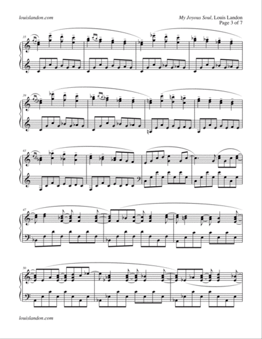 My Joyous Soul Piano Solo scores gallery preview page 3