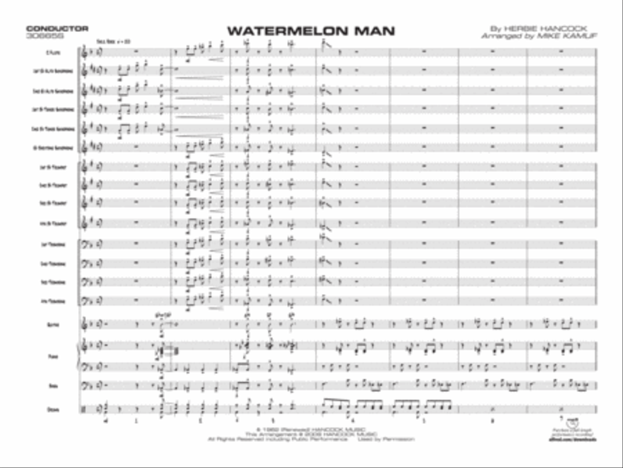 Watermelon Man Jazz Ensemble scores gallery preview page 18