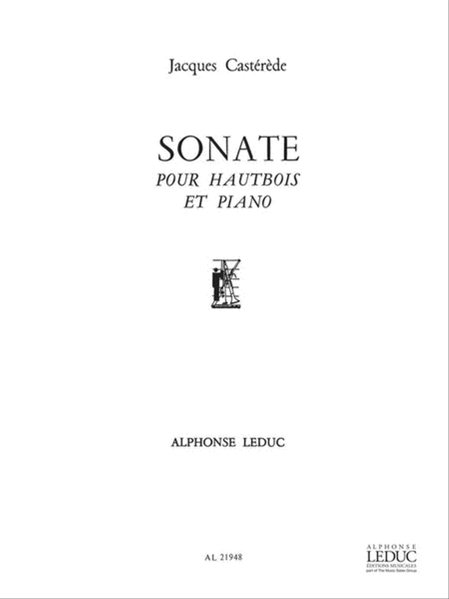 Sonate (oboe & Piano) Piano Accompaniment scores gallery preview page 1