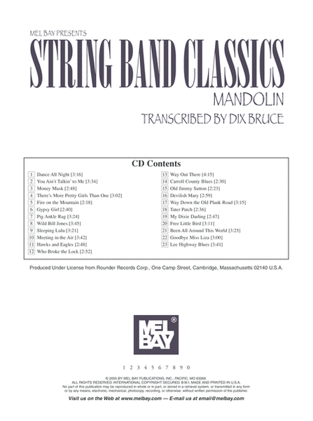 String Band Classics for Mandolin