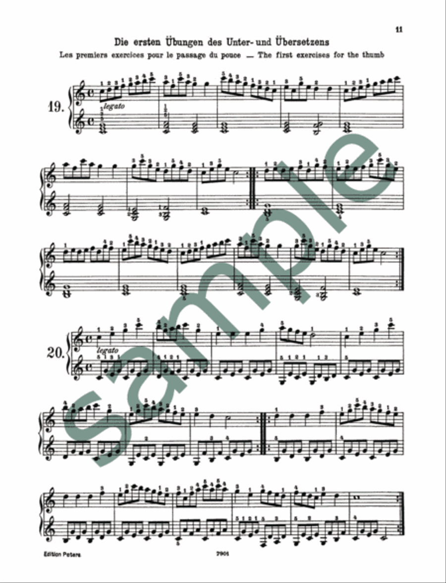 First Tutor Op. 599 for Piano Piano scores gallery preview page 4