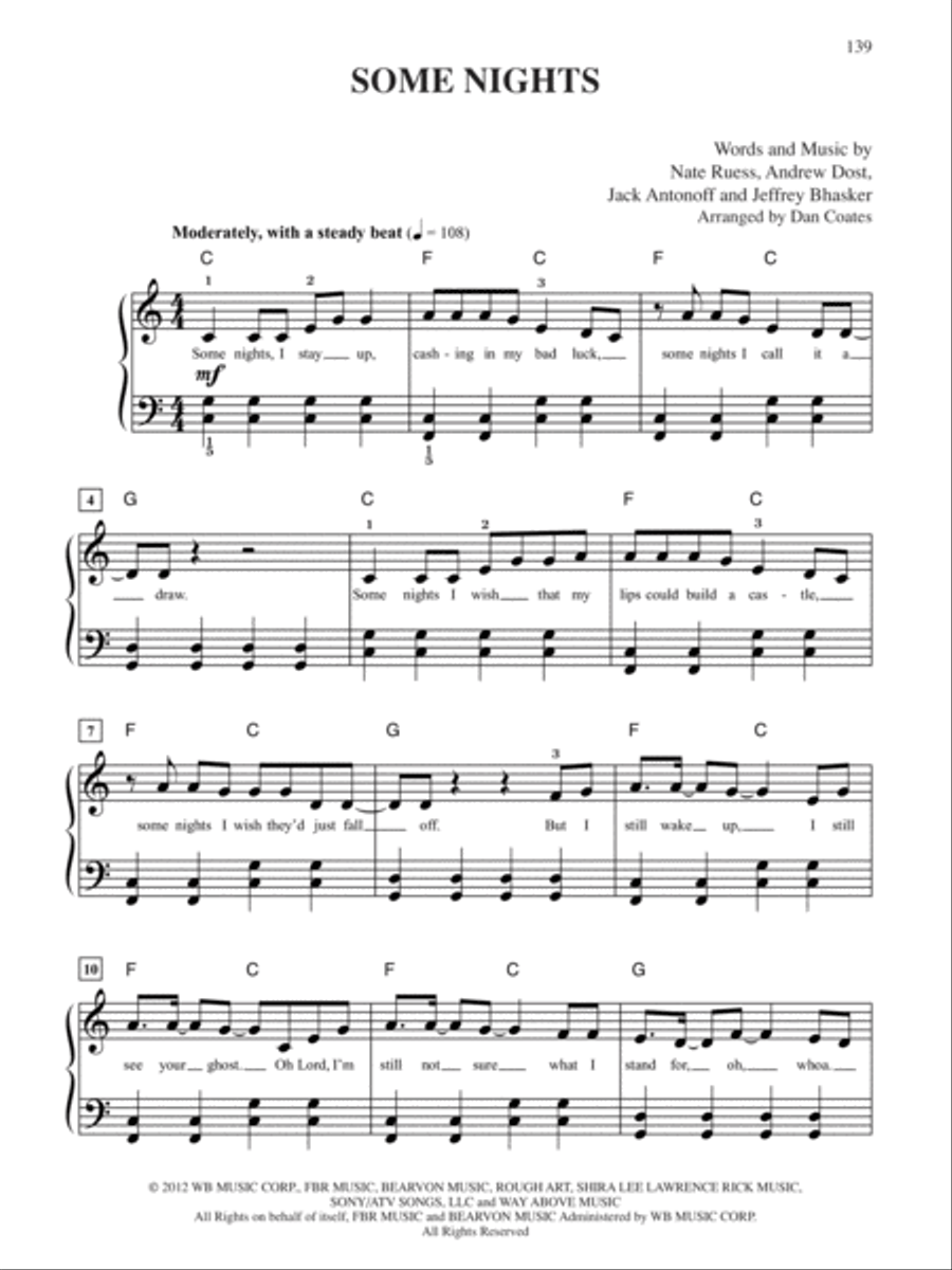 Today's Greatest Pop & Rock Hits Easy Piano scores gallery preview page 3