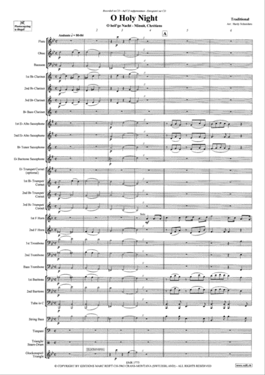 O Holy Night O Holy Night Concert Band scores gallery preview page 4
