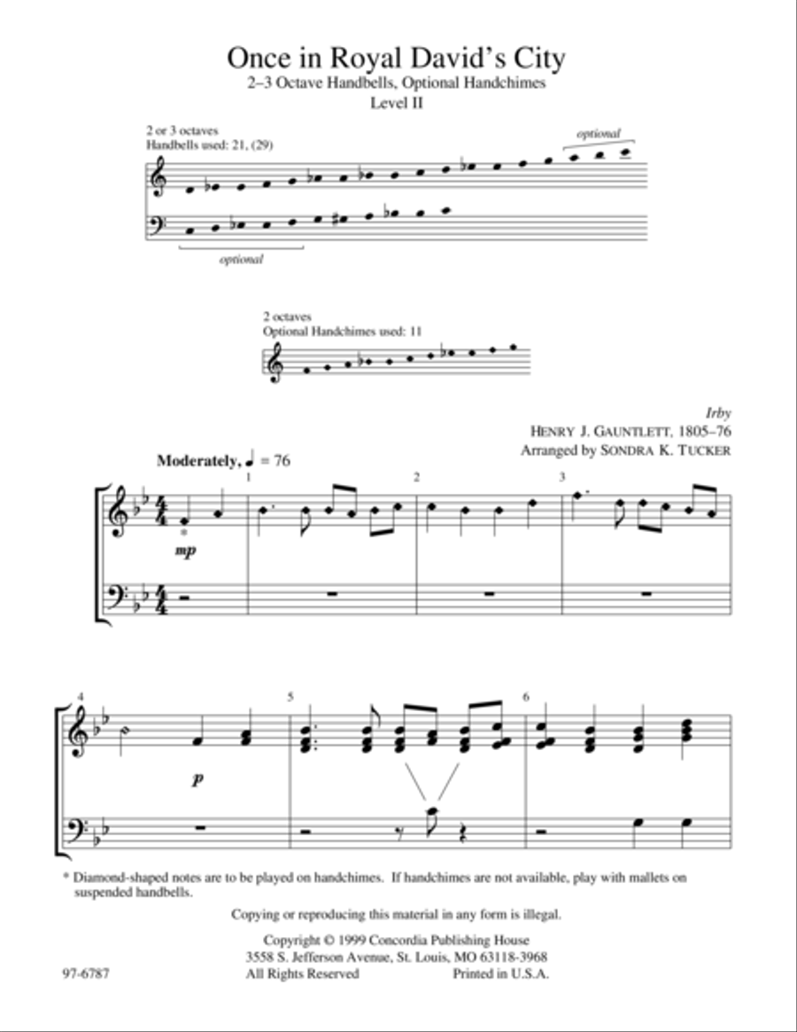 Hymn Preludes for Handbells Handbell Choir scores gallery preview page 2