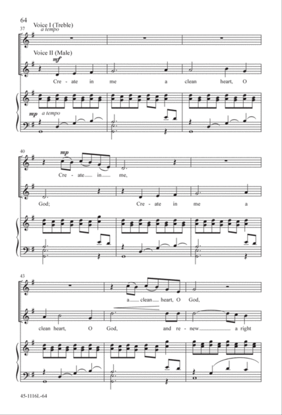 12 Anthems for about 12 Singers 3-Part scores gallery preview page 64