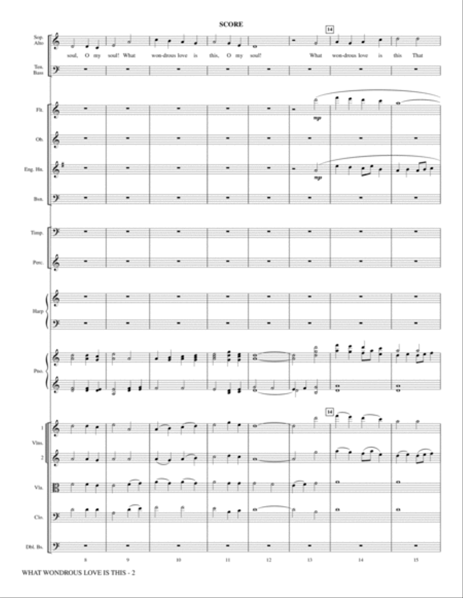 What Wondrous Love Is This (see Bonustrax 00102360) - Full Score Choir scores gallery preview page 2