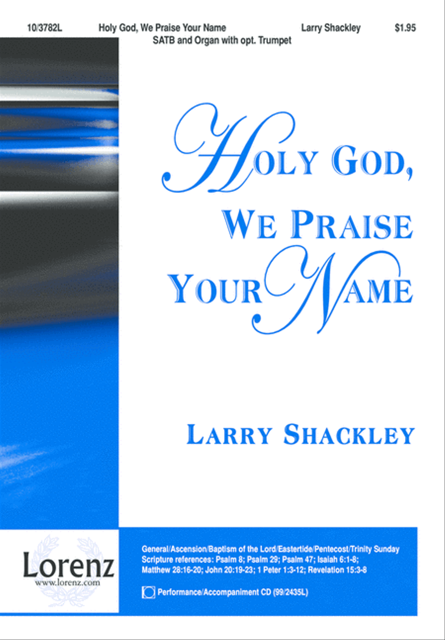 Holy God, We Praise Your Name 4-Part scores gallery preview page 2