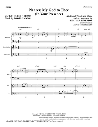 Book cover for Nearer, My God, to Thee - Full Score