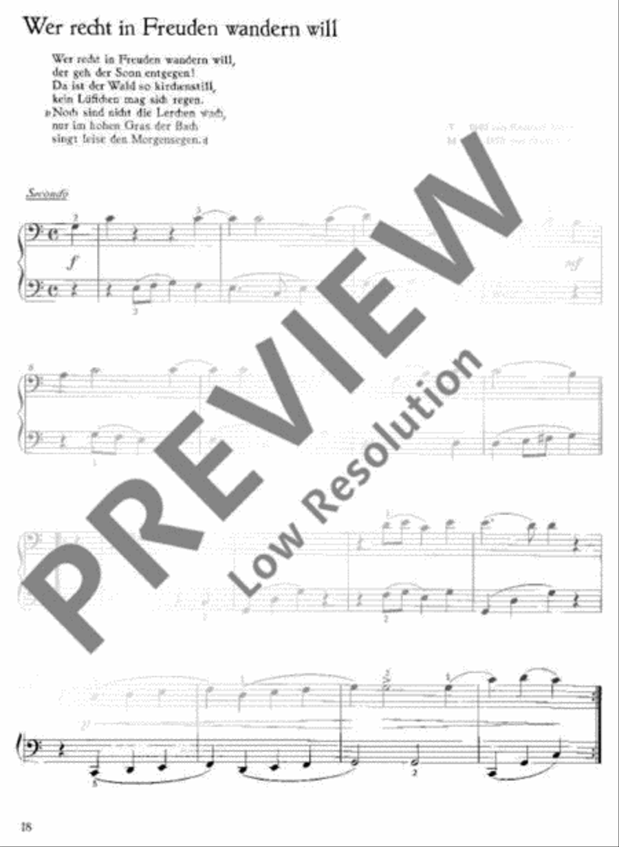 Mein Volksliederbuch Mein Volksliederbuch Piano Duet scores gallery preview page 19