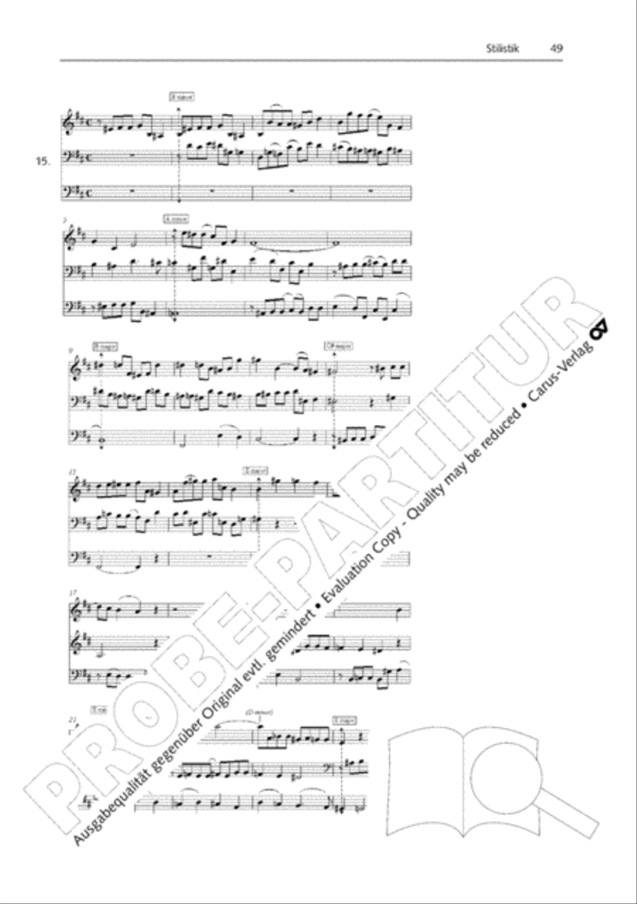 Orgelschule zur historischen Auffuhrungspraxis Organ Solo scores gallery preview page 50