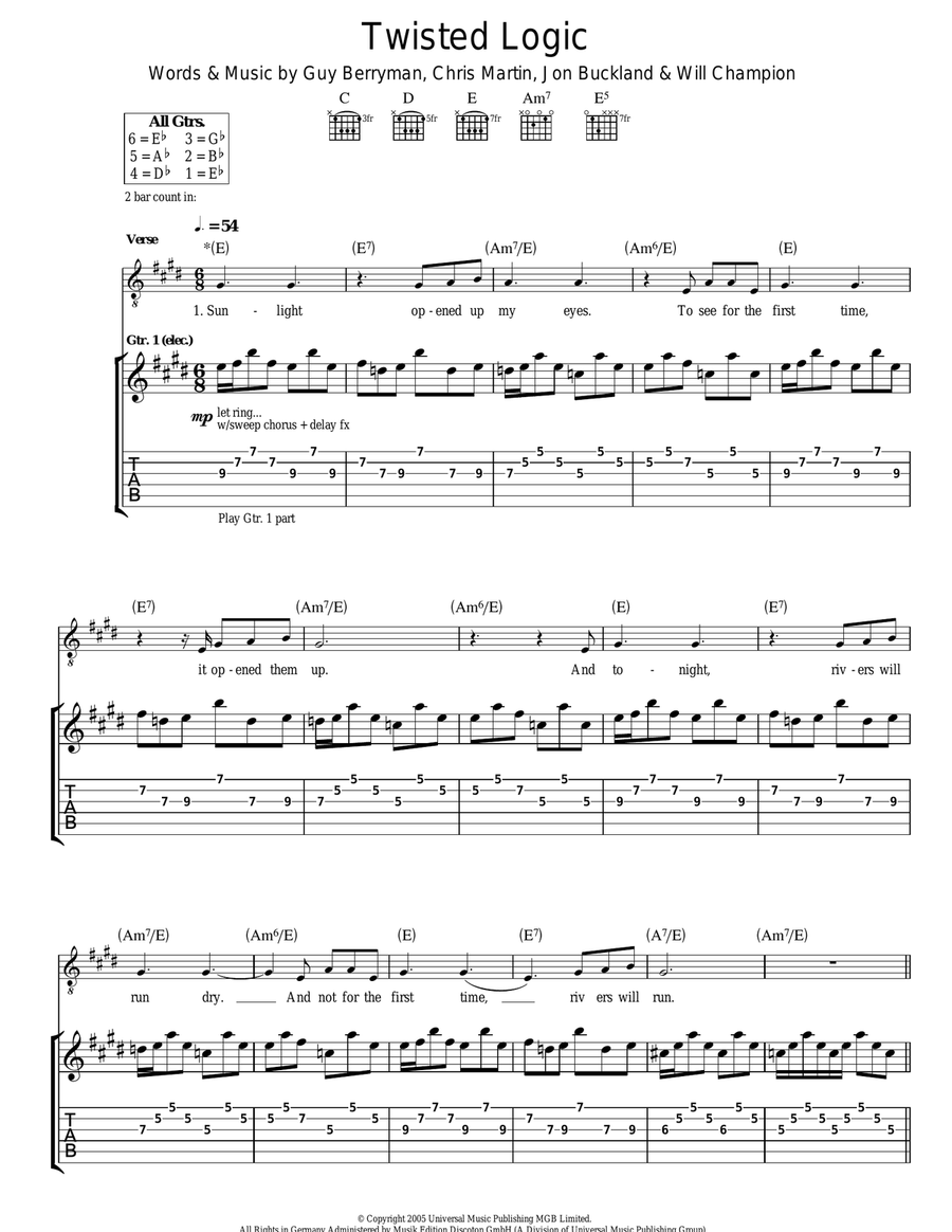 Twisted Logic Twisted Logic Acoustic Guitar scores gallery preview page 1
