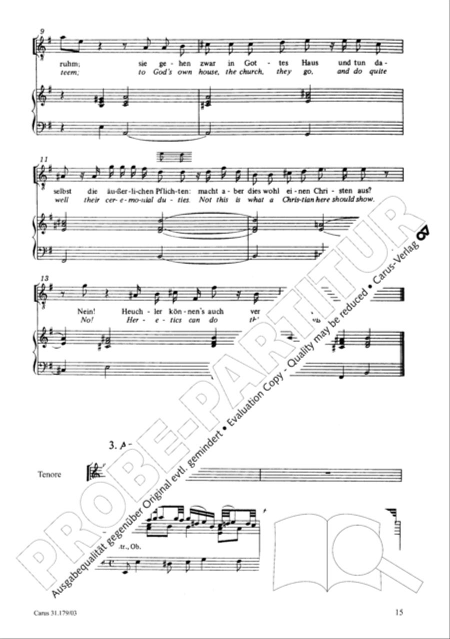Be aware, your fear of God may turn to heresy (Siehe zu, dass deine Gottesfurcht nicht Heuchelei sei) STB scores gallery preview page 16