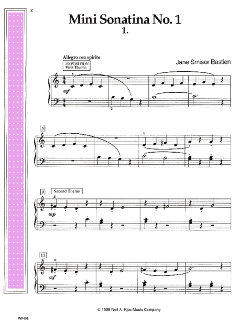 More Mini Sonatinas Piano Method scores gallery preview page 2