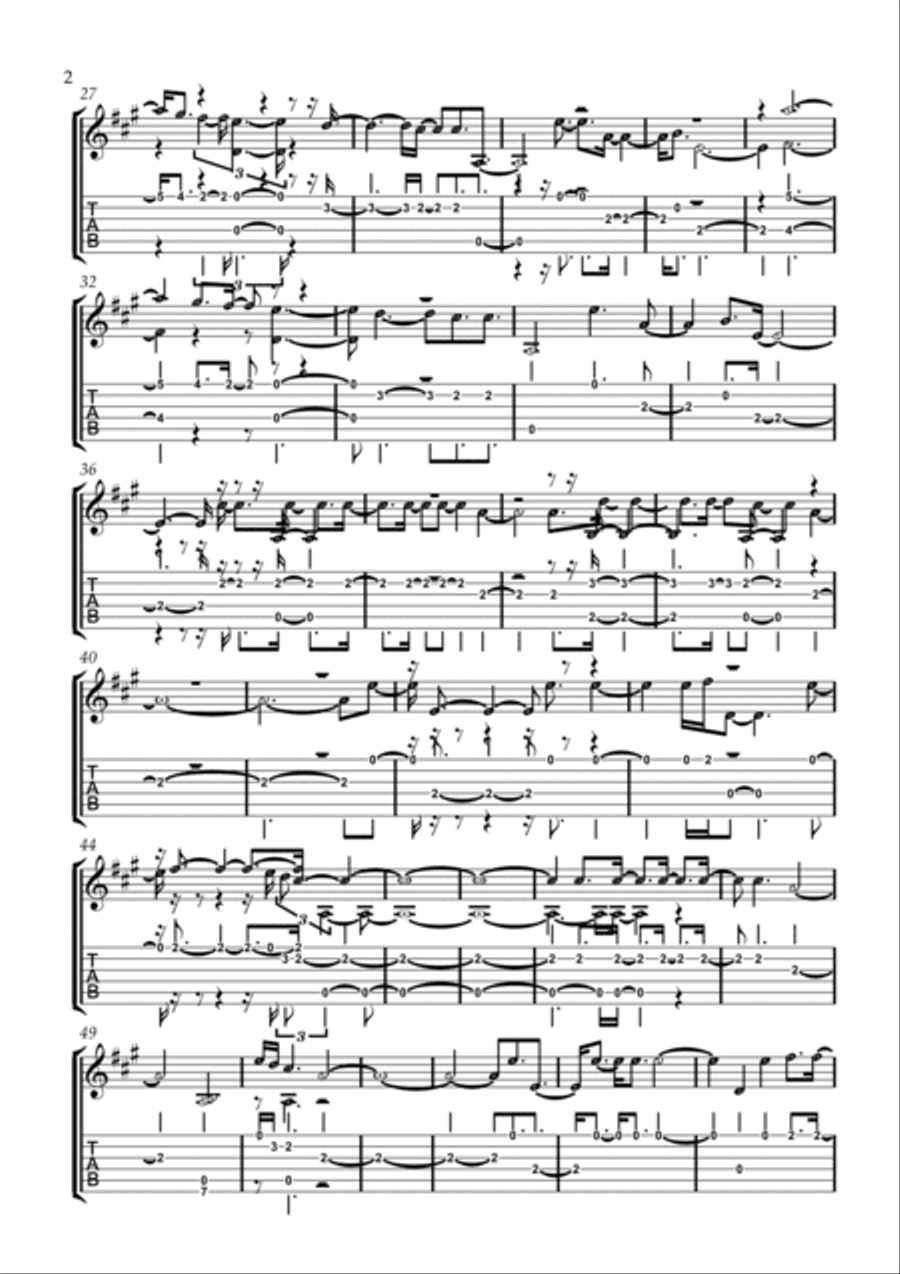 Praise Guitar Tablature scores gallery preview page 2
