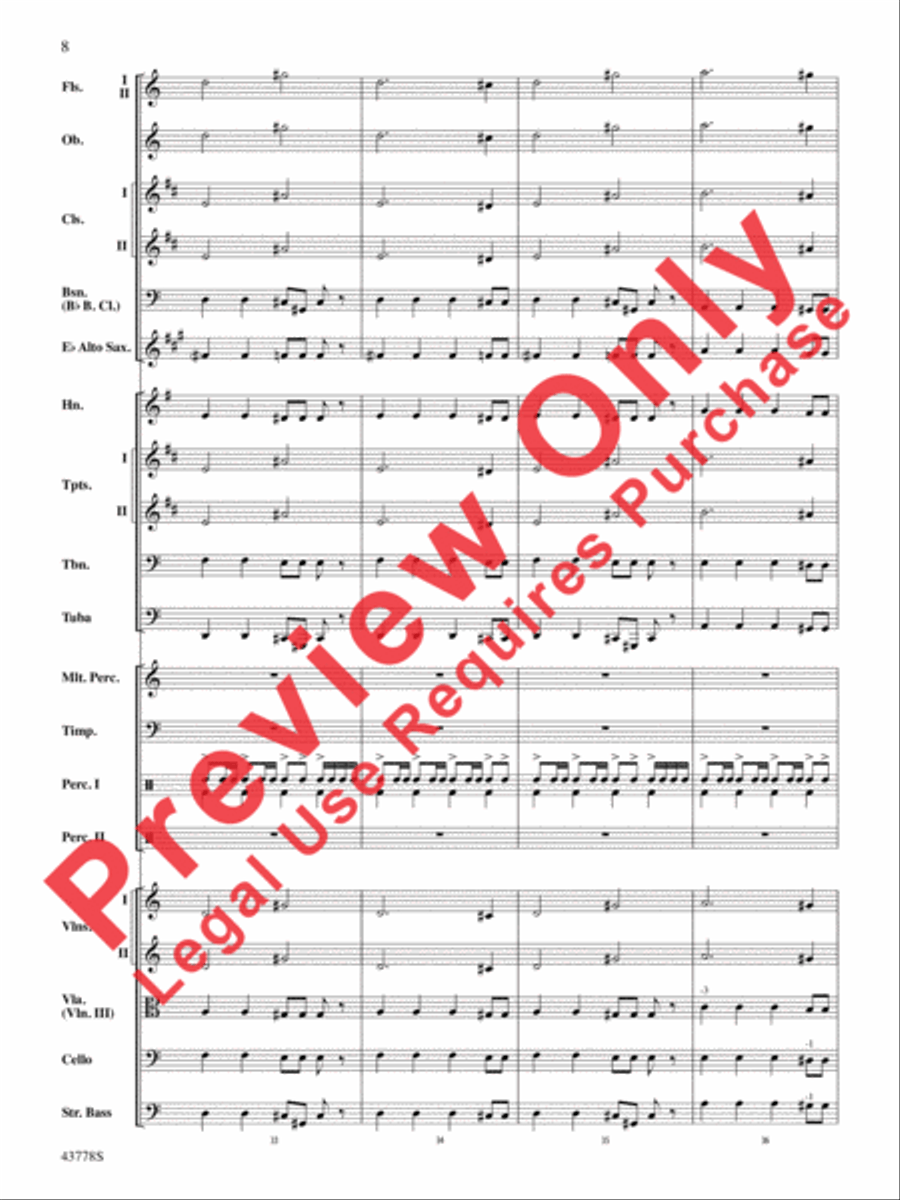 Godzilla Full Orchestra scores gallery preview page 28