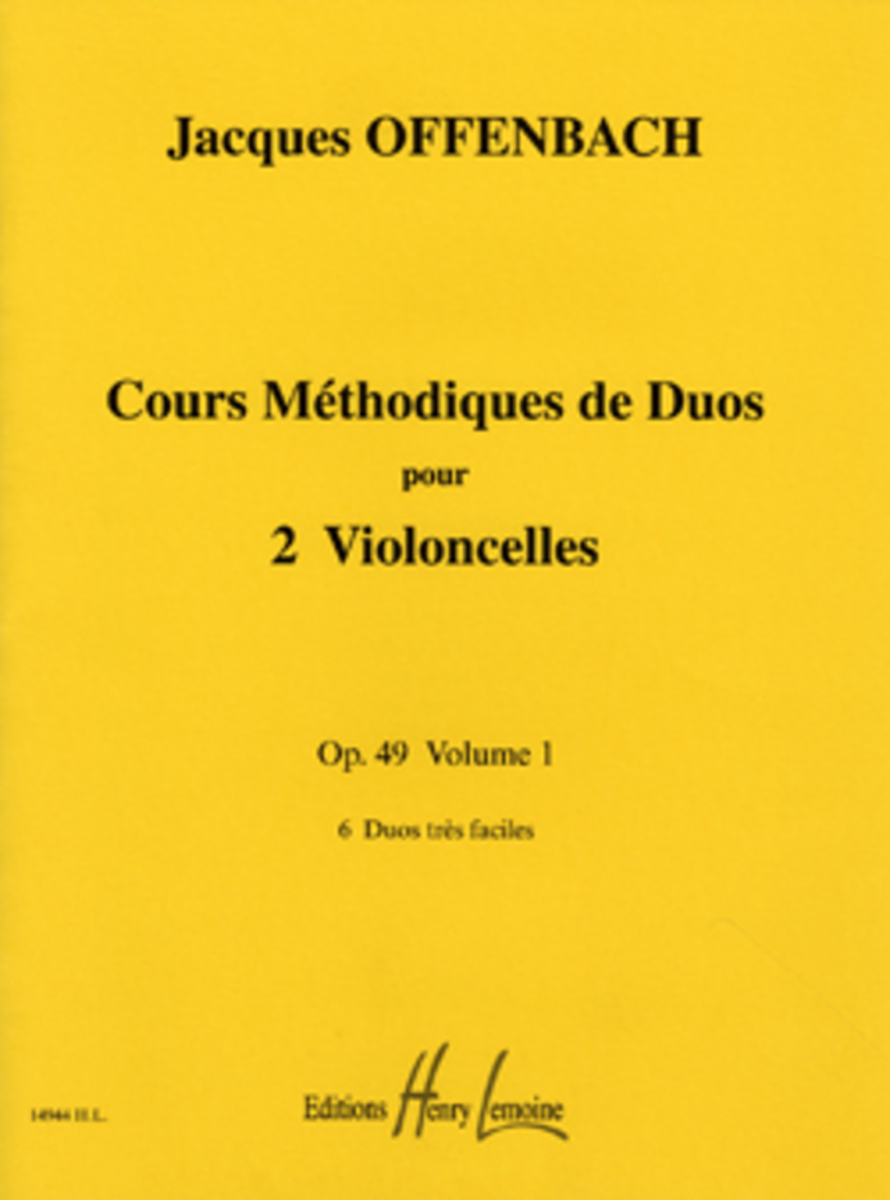 Cours methodique de duos pour deux violoncelles Op. 49 - Volume 1