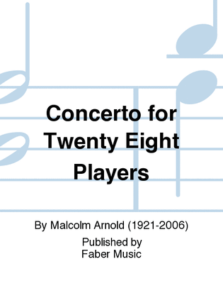 Book cover for Concerto for Twenty Eight Players