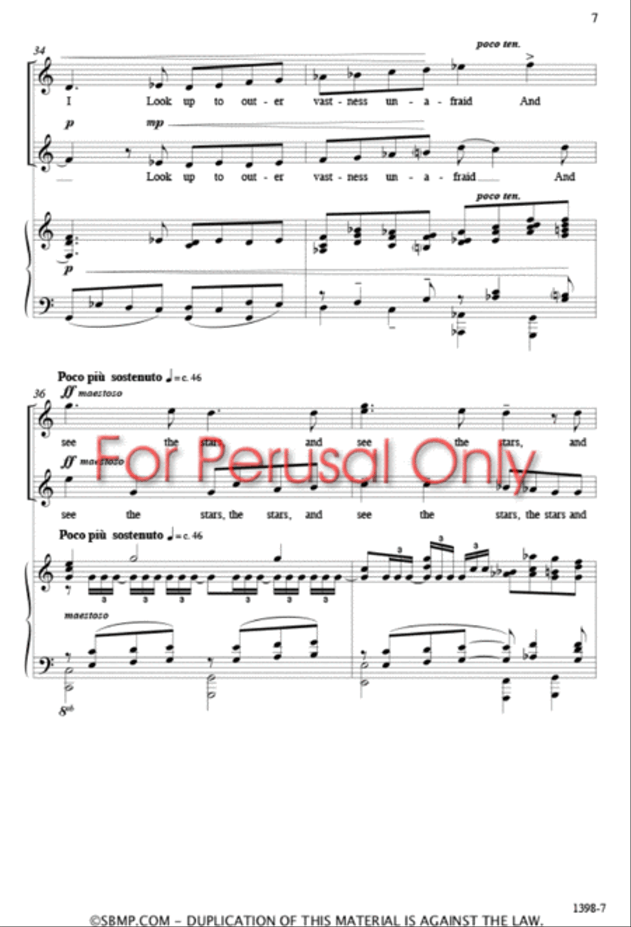 Stars - Two-part Octavo 2-Part scores gallery preview page 6