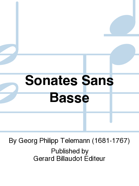Sonates Sans Basse by Georg Philipp Telemann Flute Duet - Sheet Music