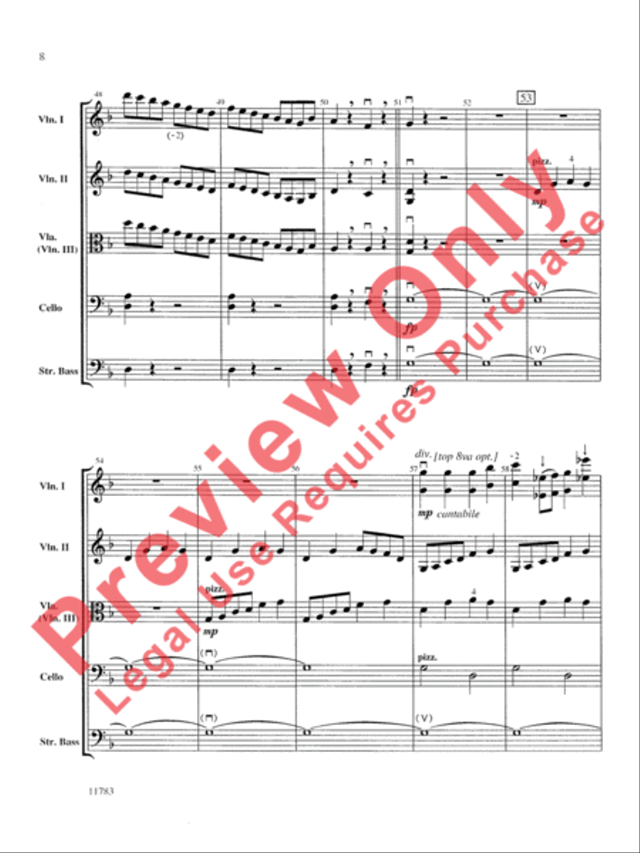 Arlington Sketches String Orchestra scores gallery preview page 9