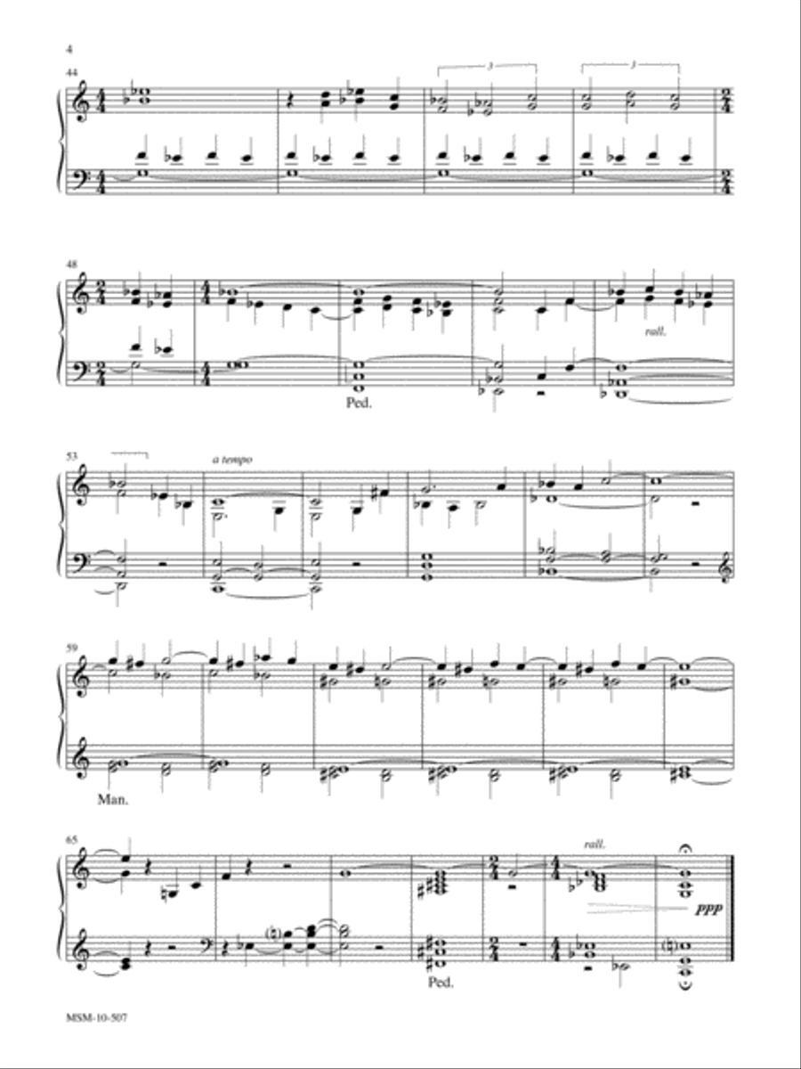 Triptych on Veni Creator Spiritus Organ scores gallery preview page 3