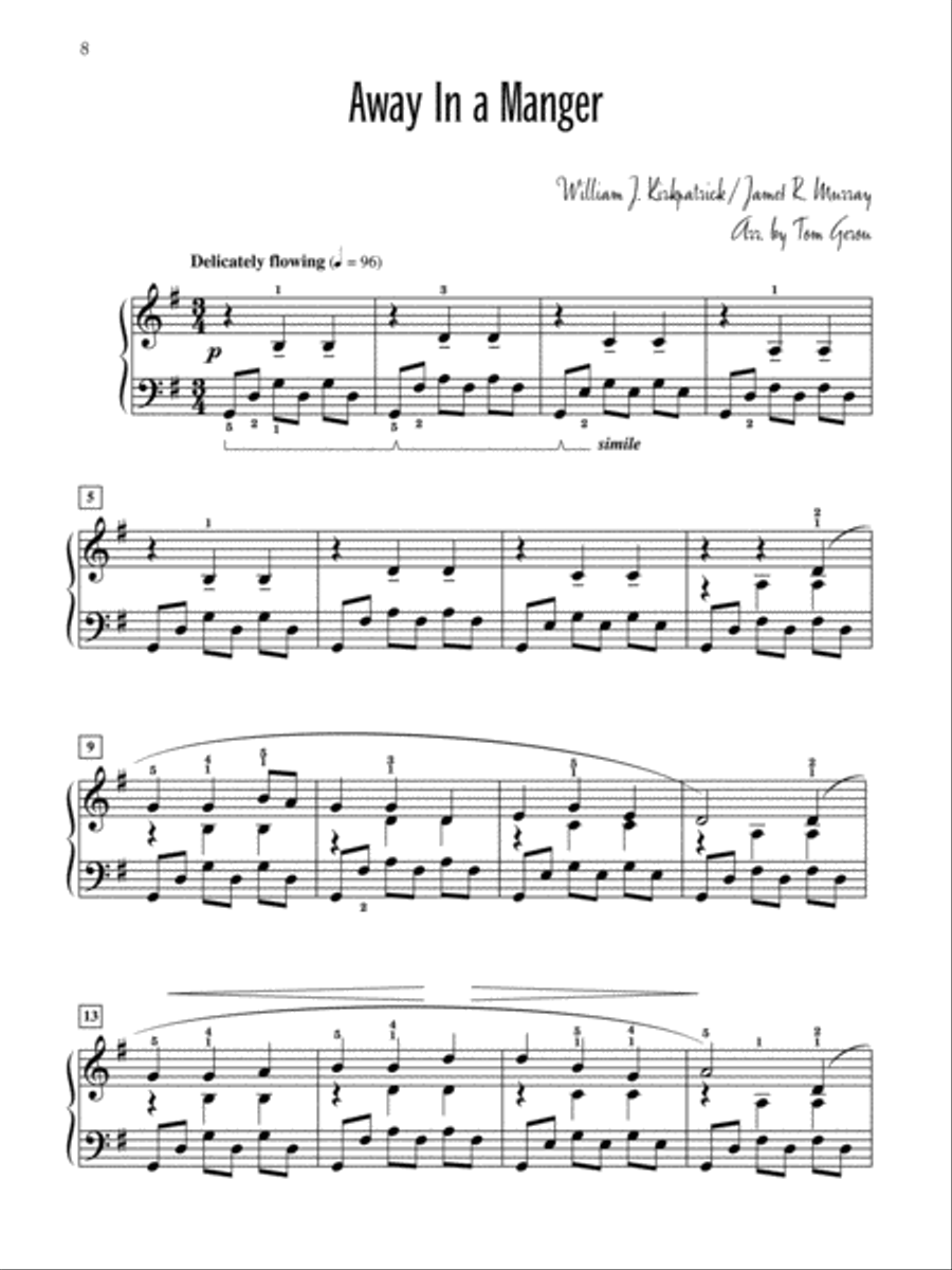 The Christmas Manger Piano Solo scores gallery preview page 3