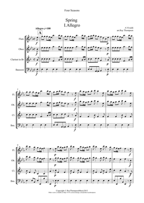 Vivaldi: The Four Seasons (Le quattro stagioni): A Suite of 4 Movements (easier and abridged)