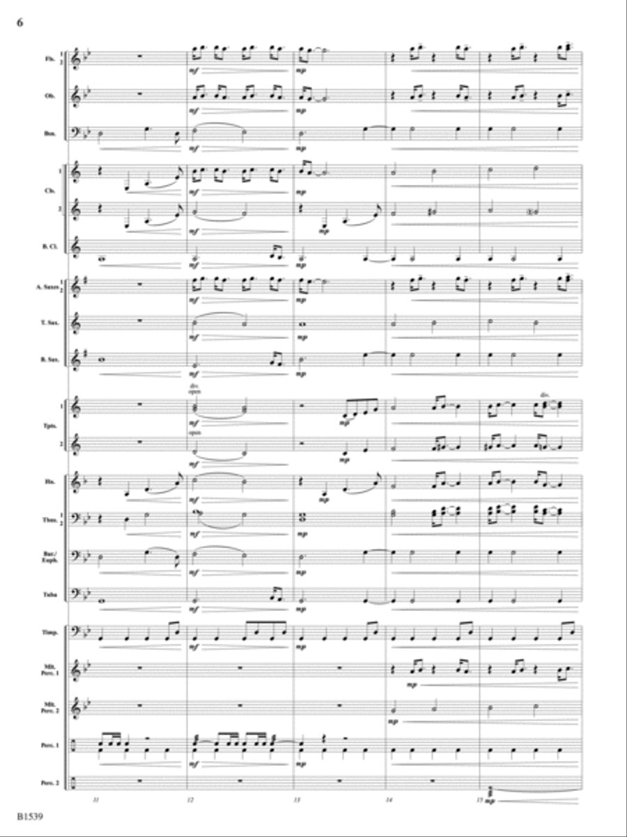A House Divided: Score Concert Band scores gallery preview page 6