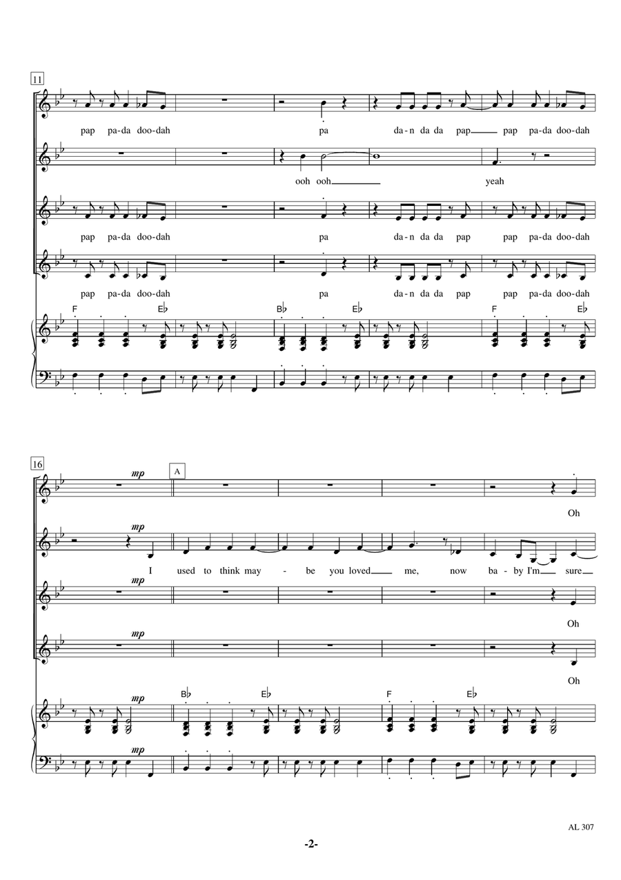 Walking On Sunshine SSAA scores gallery preview page 2
